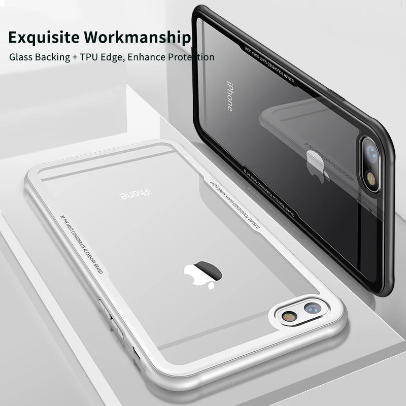 Чехол для телефона из закаленного стекла IPhone X 10 чехлы мобильного чехол iPhone 7 Plus 8