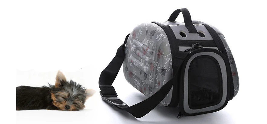 EVA Pet сумка портативный кошка пакет складной Pet Outpack набор для собаки; Домашние животные рюкзак - Цвет: Gray S