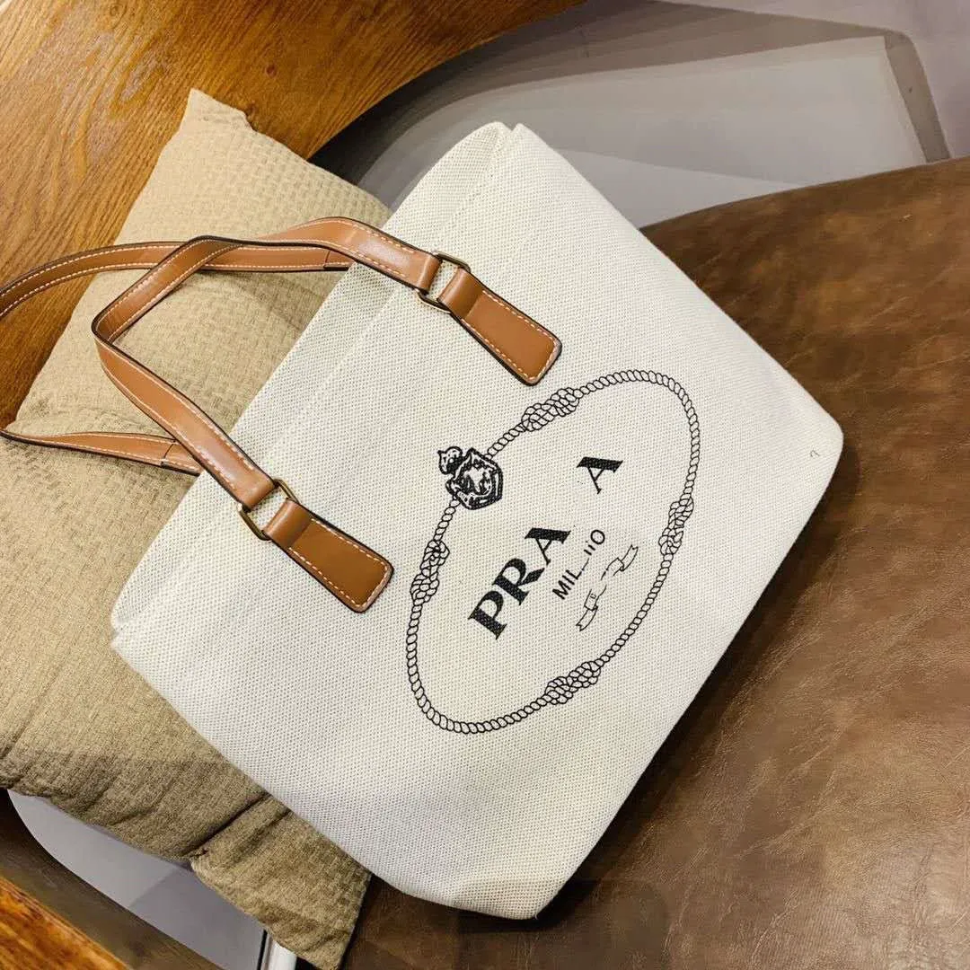 

2021 New Fashion Canvas Brand Crocodile Large Handbag Multi Color Selection Fashion Women's Tote Shopping Shoulder Bag