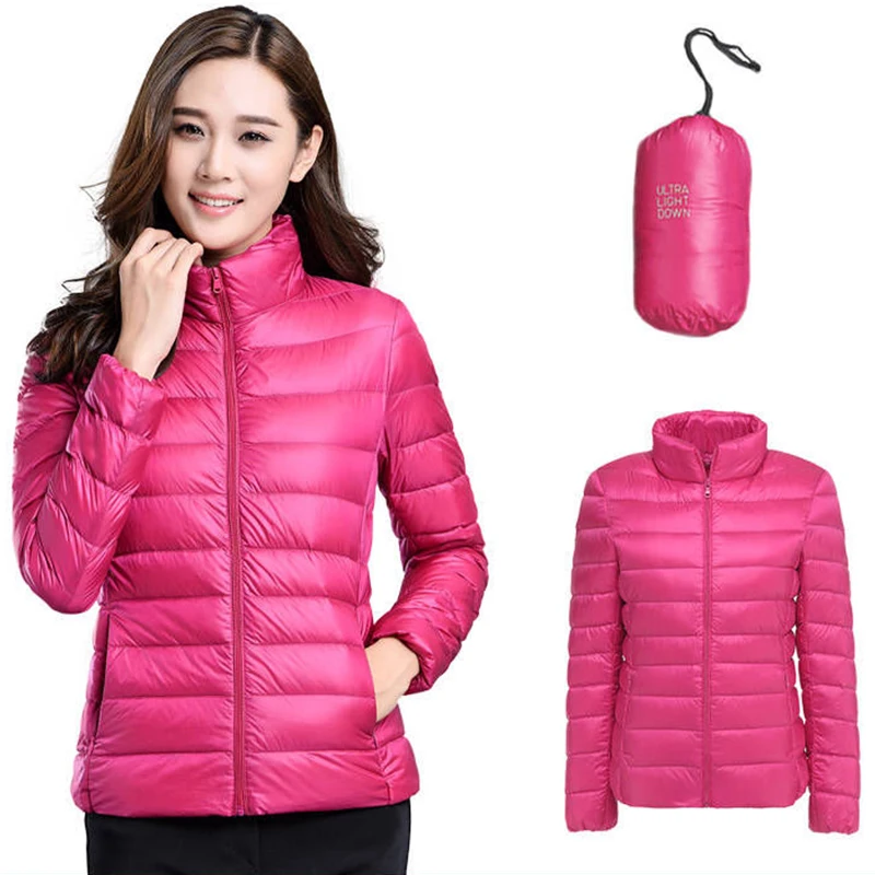 2019 женские пальто куртки зимние теплые на белом утином пуху наполнитель