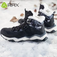 rax waterproof hiking shoes men winter outdoor sneakers for men snow boots plush mountain snowboots outdoor tourism jogging shoe
