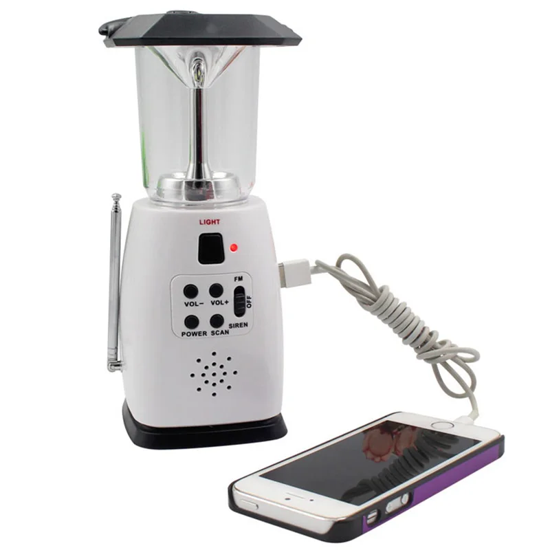 Мульти-Функциональные 4-Way с питанием от солнечных батарей рукоятки светодиодный