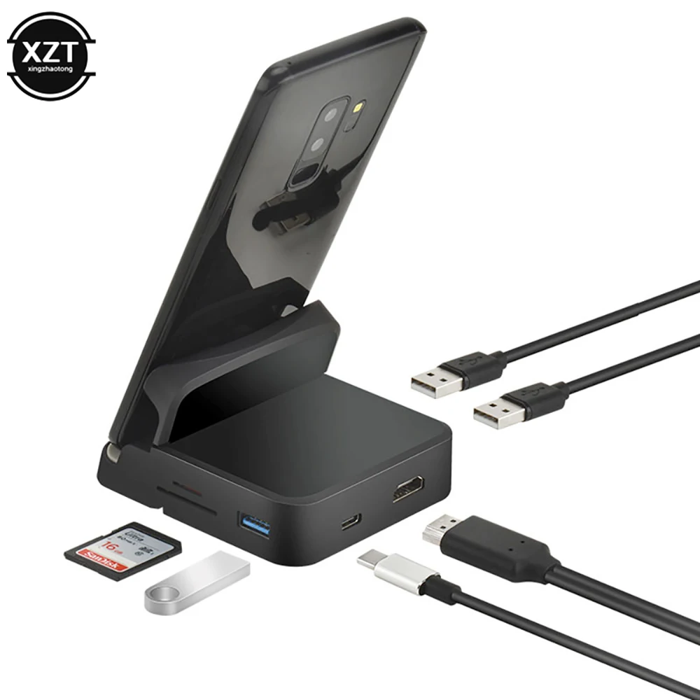 Док-станция для телефона 8 в 1 док-станция с USB C на HDMI зарядный комплект Samsung |