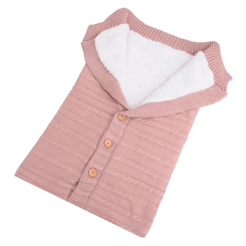 

Baby Blanket Footmuff Knitting Envelope Soft Sleeping Bag Stroller Swadding Wrap Sleepsacks