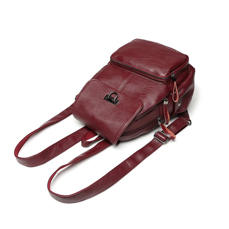 MJ брендовый дизайнерский женский рюкзак из искусственной кожи, Женский Противоугонный рюкзак, большая кожаная школьная сумка для девочек, ... от AliExpress RU&CIS NEW