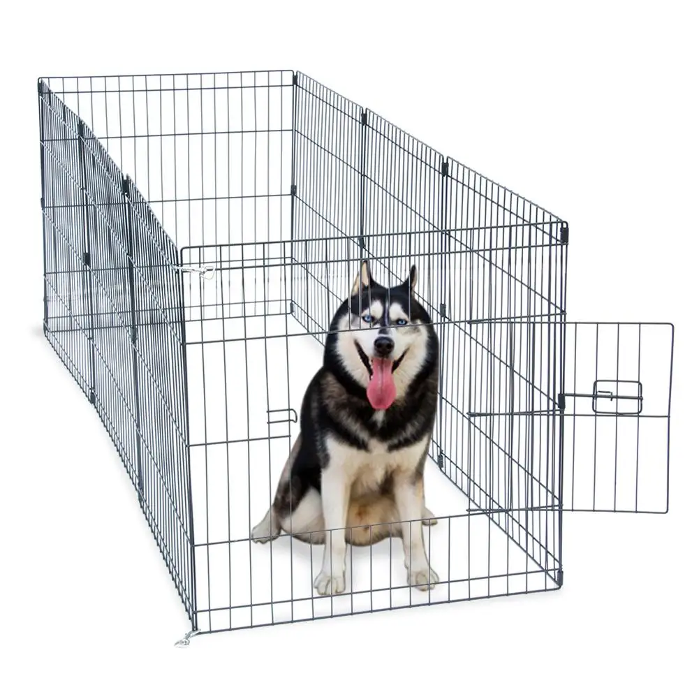 

61cm Wire Fence Pet Dog Cat Folding Exercise Yard 8 Panel Gate Pet Separation Guard Isolated Fence Dogs