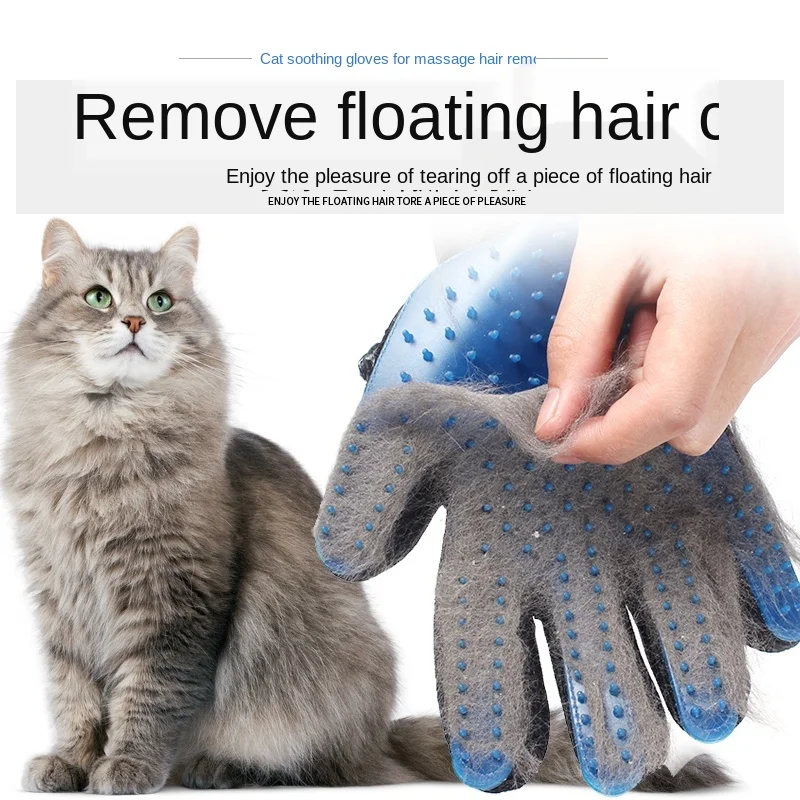 

Cat Grooming Glove For Cats TPR Hair Remover Deshedding Glove For Dog Animal Hair Brush Cleaning Massage Pet Cats Comb Gloves