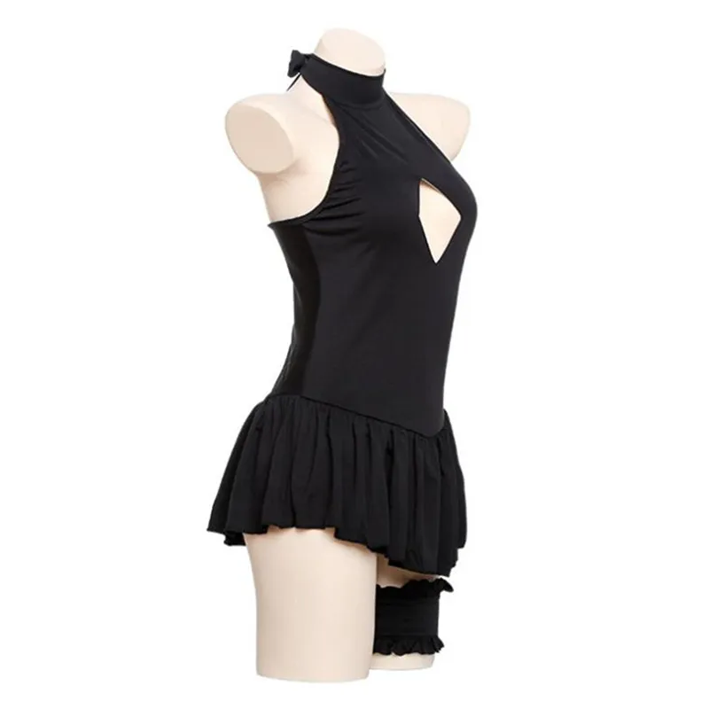 

Sexy Lingerie Women Halter Tights Skirt Uniform Anime Fate Stay Night Saber Cosplay Customes Temptation Outfit Erotic Swimwear