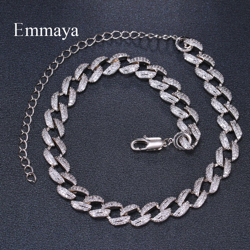 Изысканный дизайн EMMAYA ажурный браслет двух цветов с крошечным кубическим