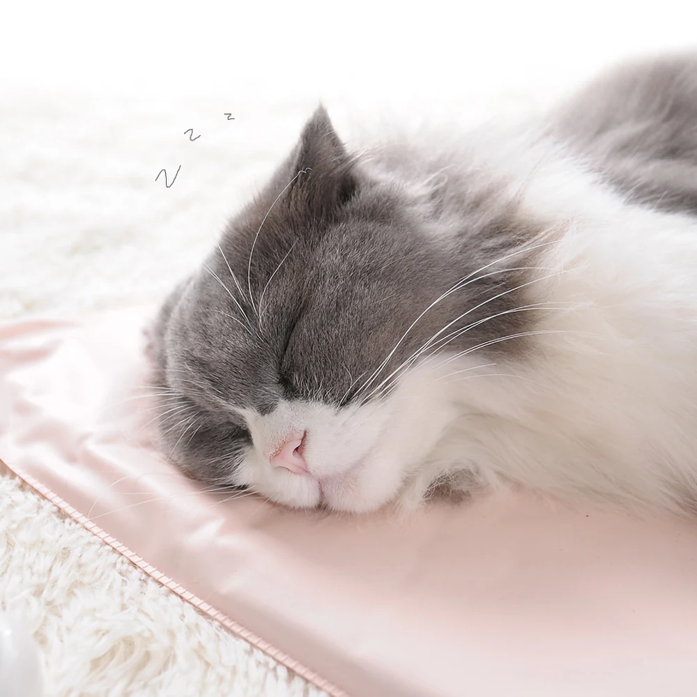 Нагревательный коврик для домашних животных собак кошек подогреваемый 45*45