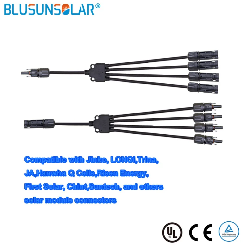 IP68 1500V Solar Cable Connector 2T 3T 4T Branch 30A 50A Parallel Y Wire Assembly | Обустройство дома