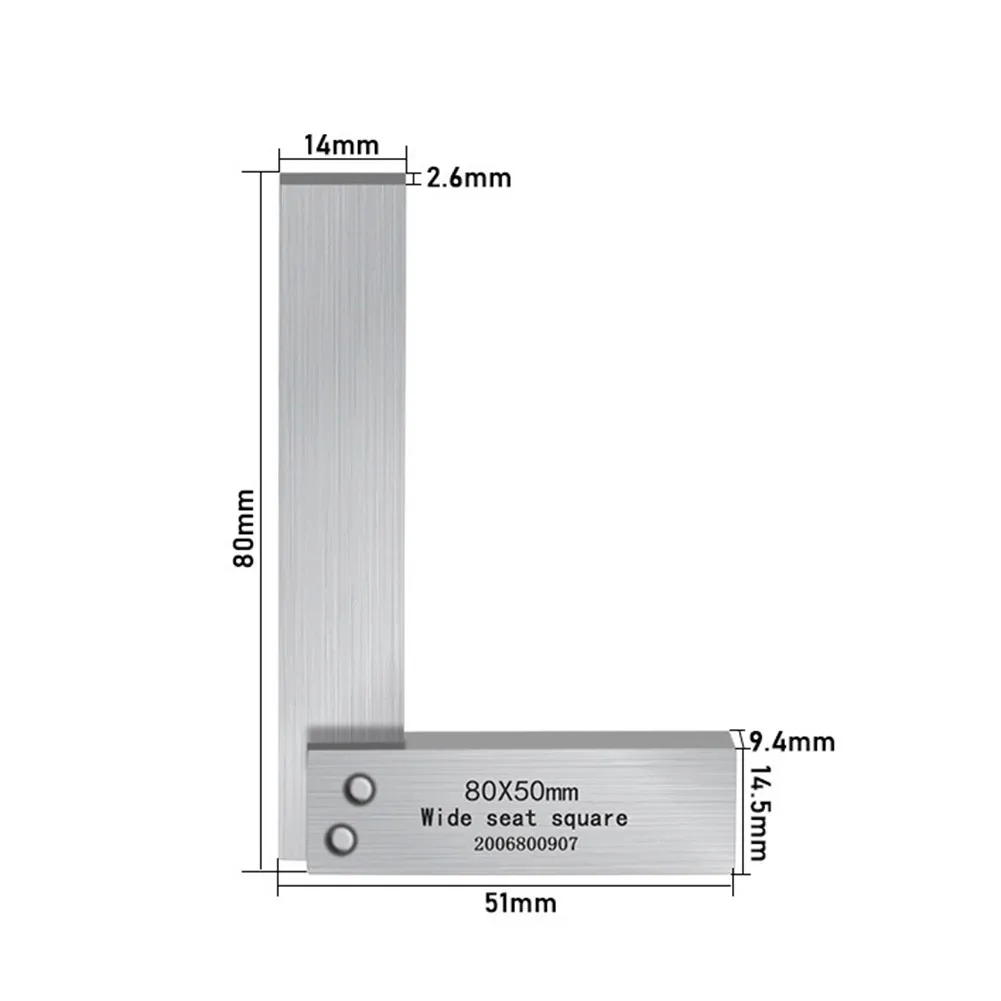 

Угловая линейка под прямым углом 90 градусов, инженерная точность машиниста из закаленной стали