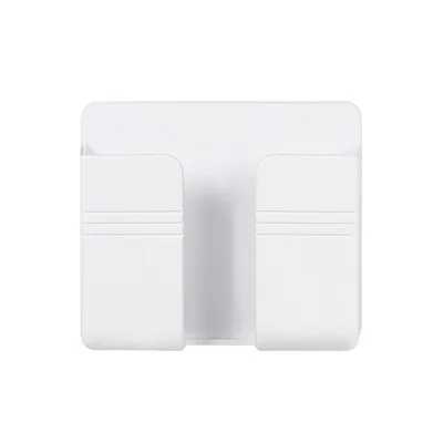 

Punch-Free TV Air Conditioner Remote Control Storage Box Wall-Mounted Shelf Multifunctional Bedside Mobile Phone Charging Stand