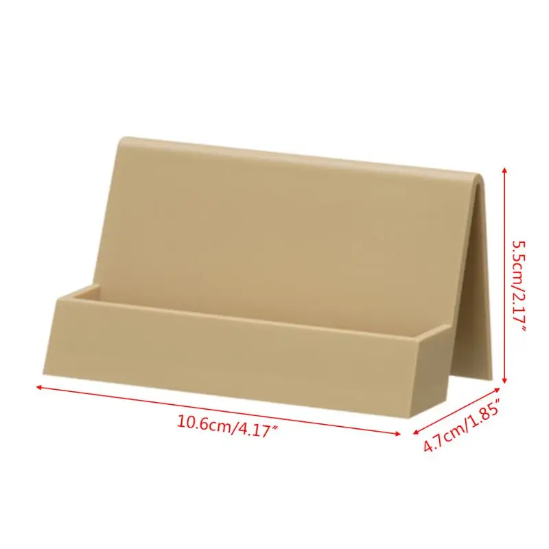 

Plastic Office Business Name Card Holder Storage Display Stand Rack Desktop Table Organizer 5 Colors wholesales