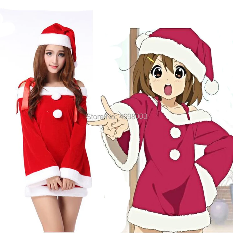 

K-On! Cosplay Yui Hirasawa Christmas Cosplay Costume