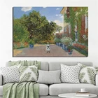 Картина на холсте Дом художника Клода Моне, декор для гостиной, современные Фотообои