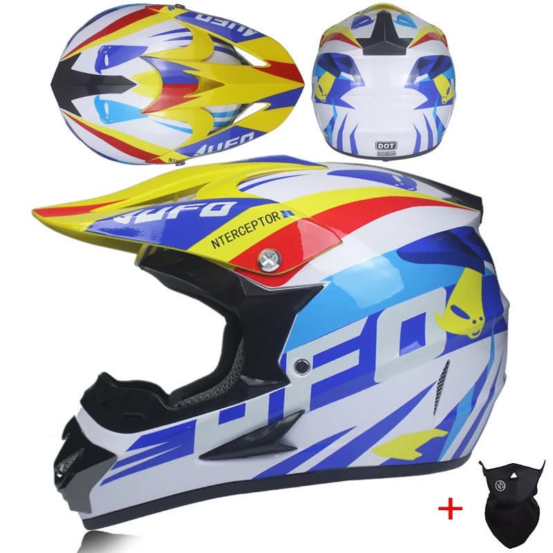 MSUEFKD Полнолицевой мотоциклетный шлем Cross capacete мотокросса внедорожный ATV MTB горные гонки Casco DOT утвержден