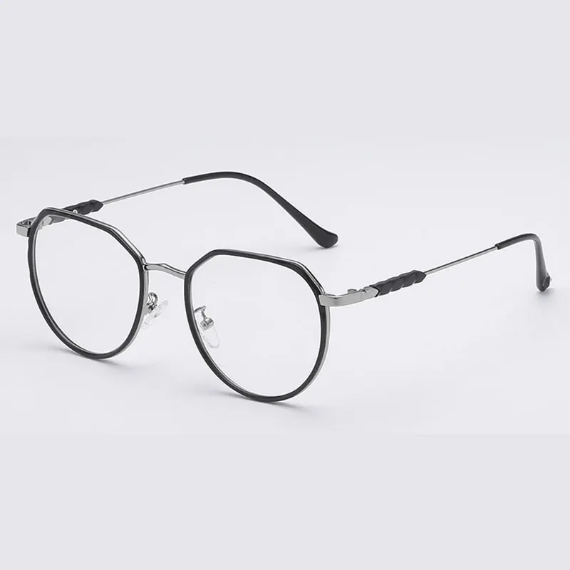

Plastic Glasses Frame and Metal Frame Glasses Full Rim Eye Glasses Unisex Myopia Spectacles Optical Eyewear Spring Hinges