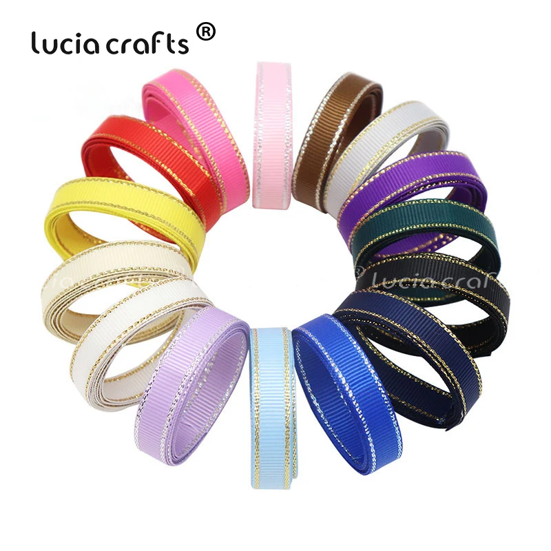 Lucia crafts 6/10/15/25 мм твердая цветная корсажная лента поделки своими руками шитьё вручную Материал вечерние Свадебные украшения T0401