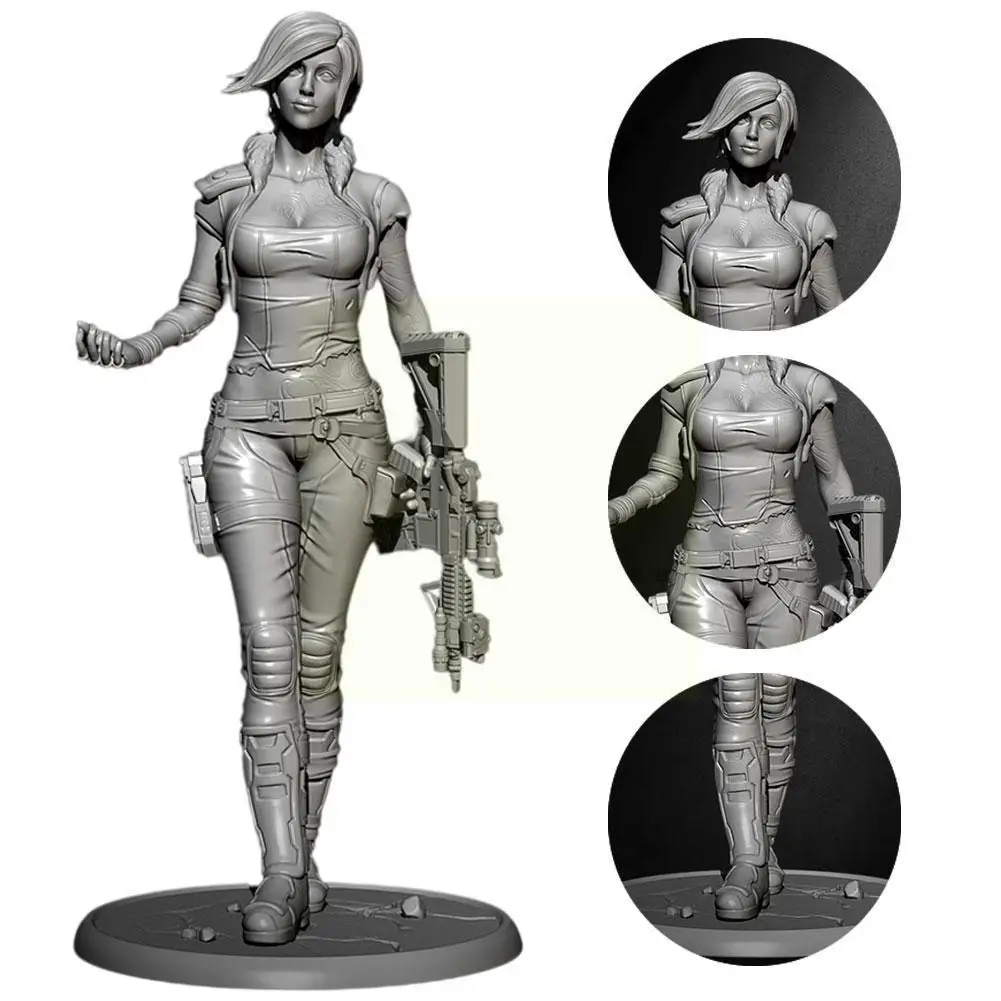 

50 мм 1/35 Смола модельные наборы фигурки красоты бесцветные самособранные и фотоаксессуары T7S2
