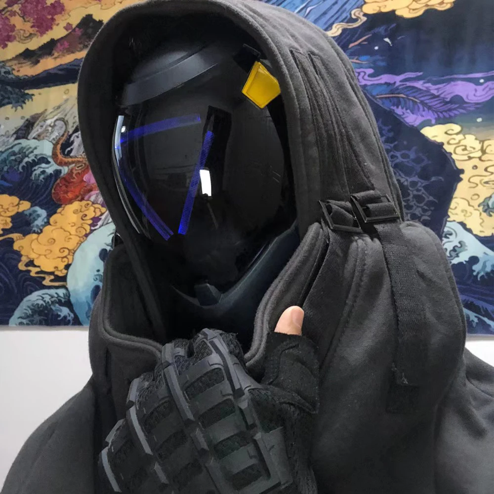 Маски Overwatch Ana Amari из креветки со светодиодный светильник кой ФАП косплей Ана Амар