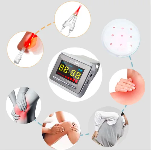 Низкоуровневый лазерный терапевтический диодный лазер физиотерапия часы для