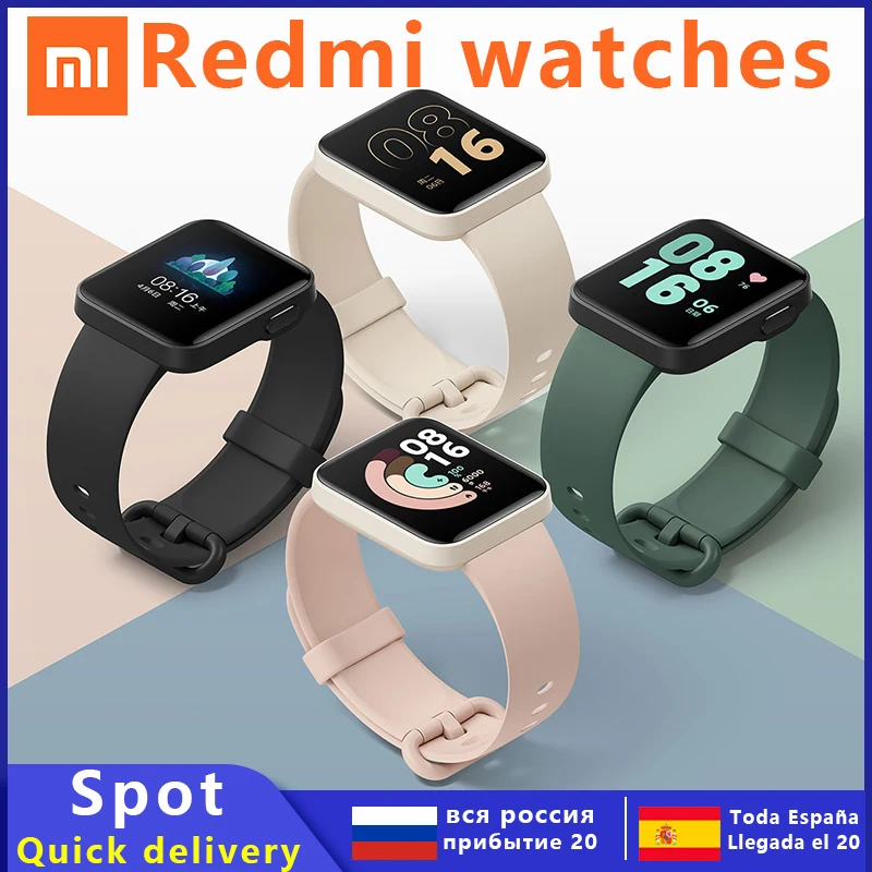 Оригинальные часы Xiaomi Redmi цветной дисплей HD большой экран 100 дюйма NFC циферблат