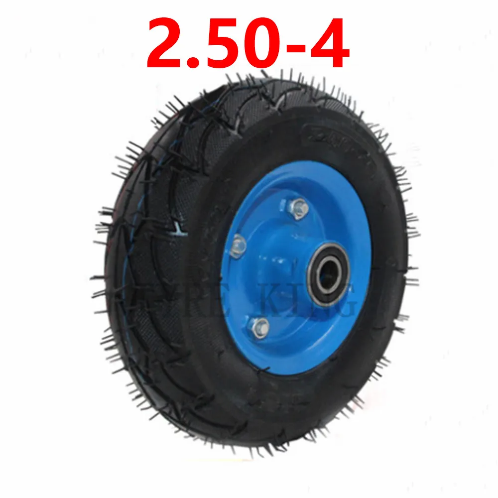 

Good Quality 8-inch Pneumatic Tire 2.50-4 Thickened Inner and Outer Tire with Hub for Electric Scooter, Trolley Accessory