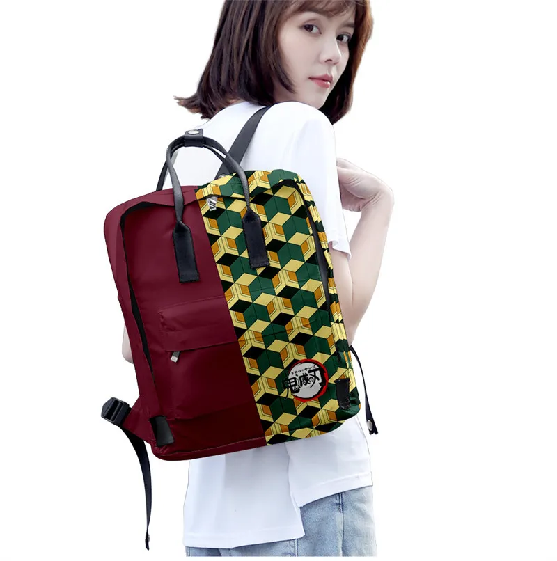 

Kimetsu No Yaiba Nezuko рюкзаки для девочек школьная сумка в стиле аниме для подростков холщовый рюкзак для ноутбука женский рюкзак аниме рюкзак