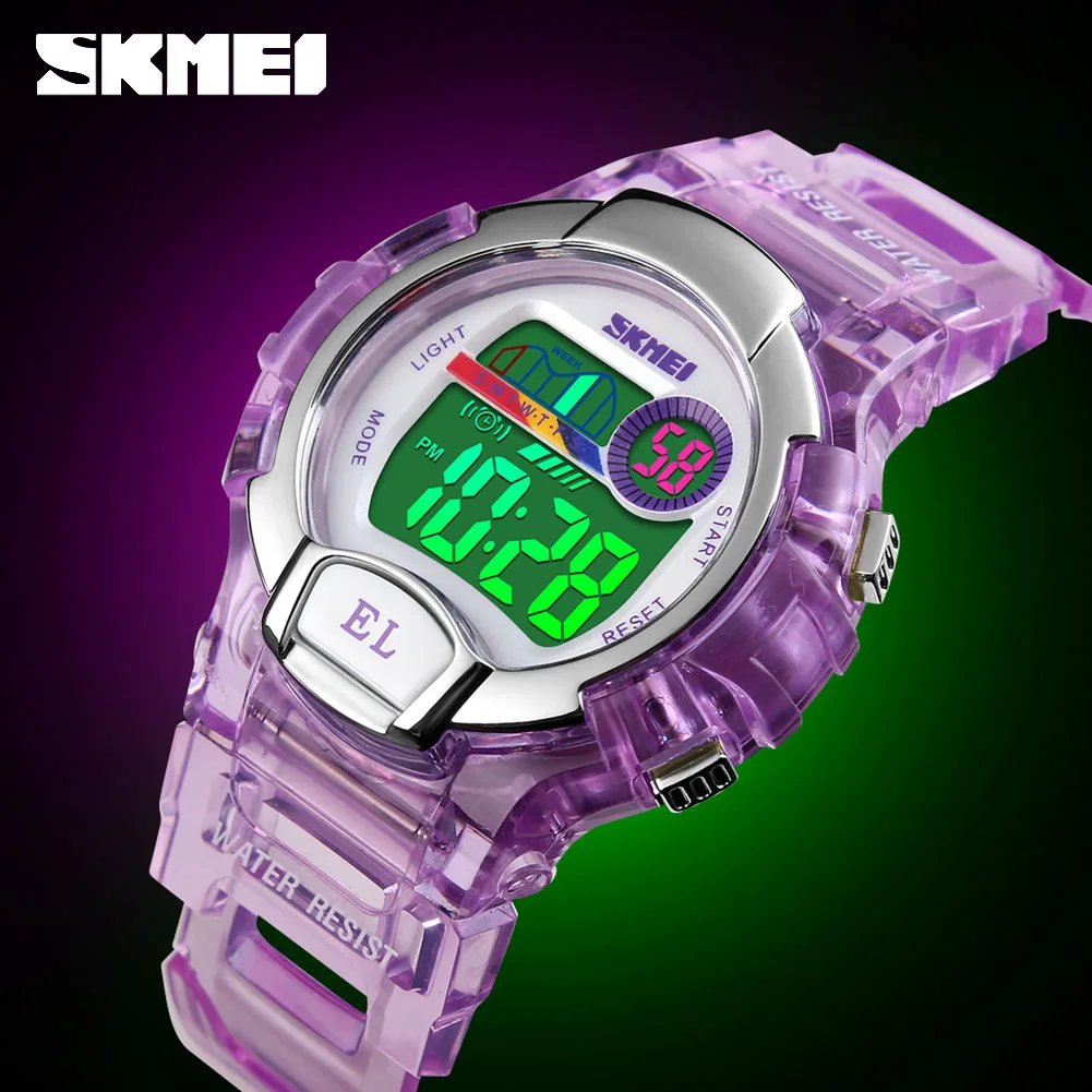 

SKMEI Sport Kids Watch Girls Boys Student Gifts Waterproof Alarm Clock Stopwatch Timing Watch LED Luminous Digital Watch Reloj