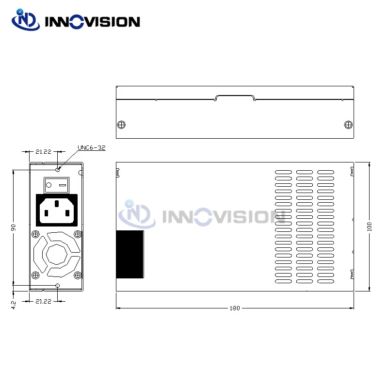 Улучшенный ENH1940 400W 1U Стандартный 80PLUS бесшумный источник питания