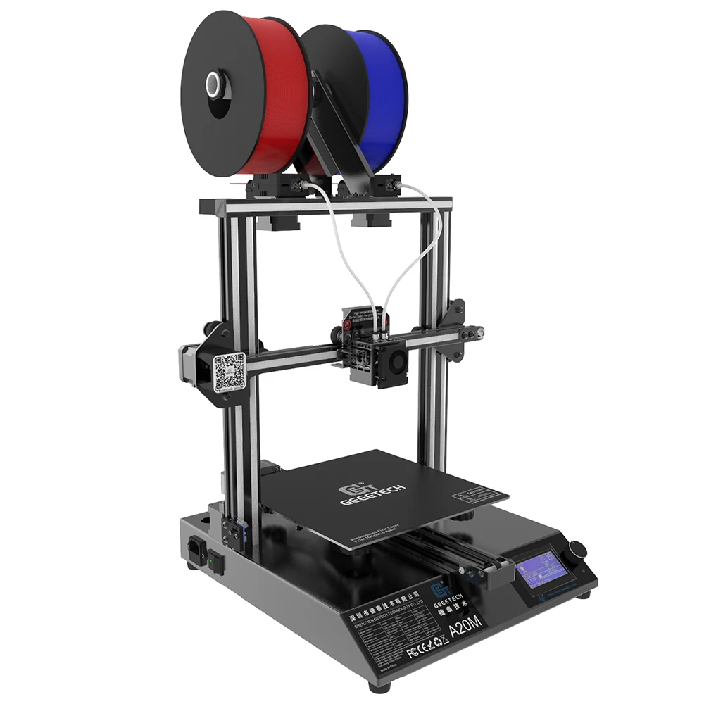 3D-принтер Geeetech A20M FDM для смешивания цветов двойной экструдер и ось X высокоточный