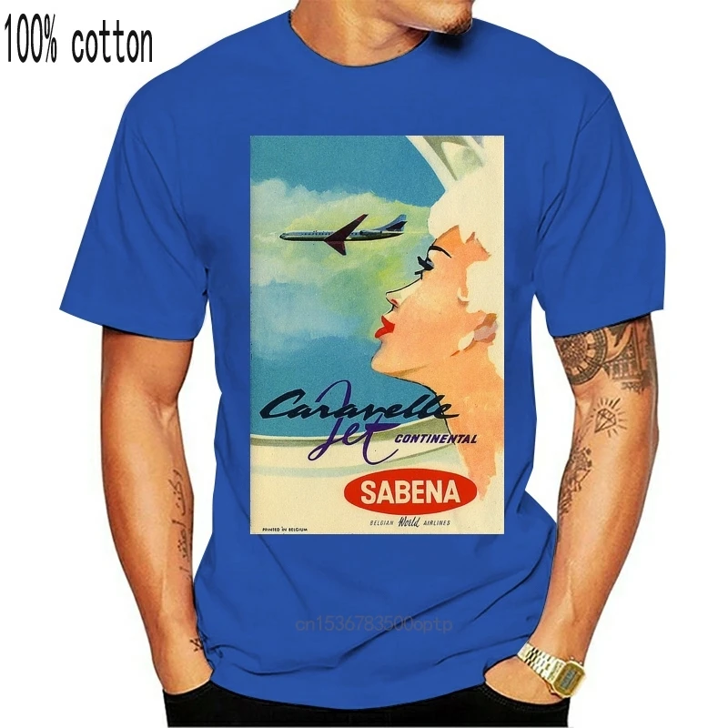 

Sabena Airlines 1961 Ca Int Airlines футболки с плакатами S To 5XL
