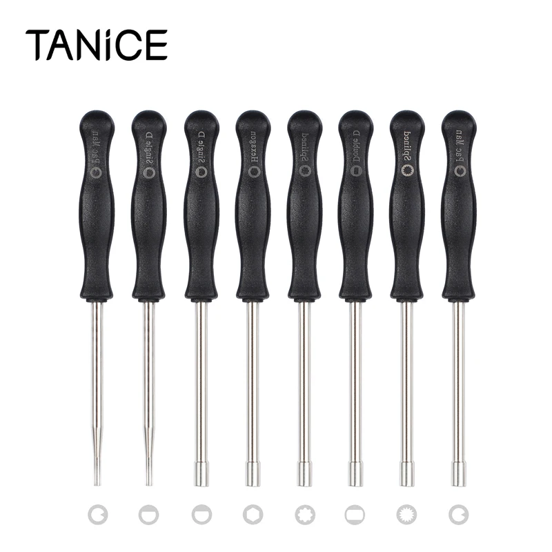 

TANiCE 8Pcs инструмент для настройки карбюратора комплект Нержавеющая сталь Пластик Материал с сумкой для переноски для общих 2 цикл Carb маленьк...