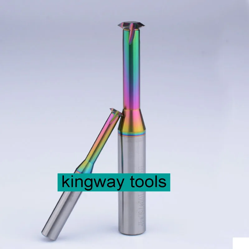 Твердосплавная Концевая фреза с одной канавкой без покрытия Резьбовая для