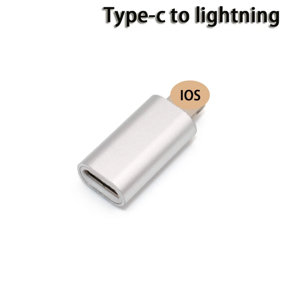 A 2 шт. USB OTG адаптер type C до 8 Pin для Apple для iphone X XS XR 8 7 Plus 10 Синхронизация данных Быстрая зарядка конвертер - Цвет: A