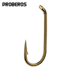 Рыболовный крючок PROBEROS, 80000-8121416, размер 200 шт.лот, крючки для ловли форели, лосося, сухих мух, рыболовный крючок