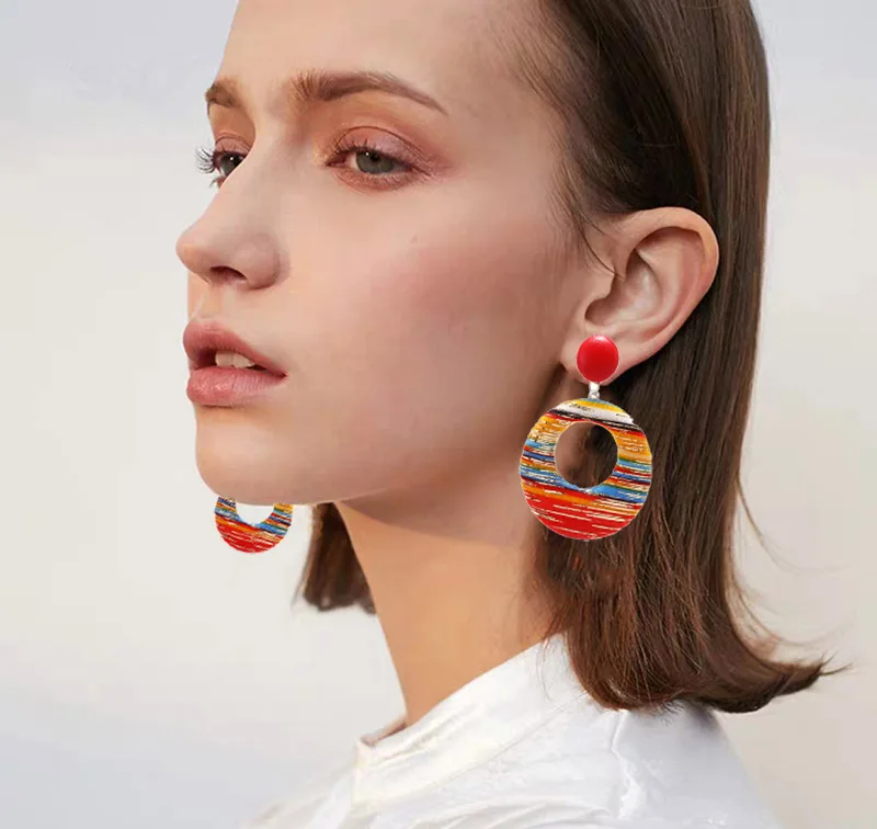 Ювелирные изделия в стиле бохо новейшие модные серьги для женщин геометрические