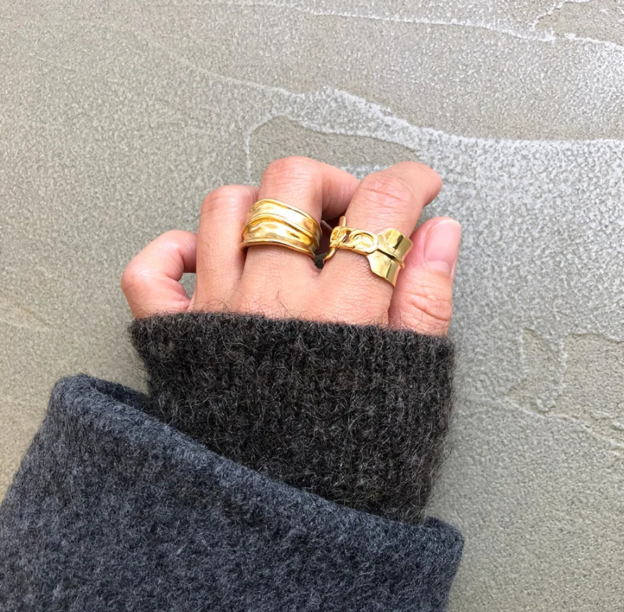 Южная Корея Корейская версия 925 пробы серебро геометрической формы