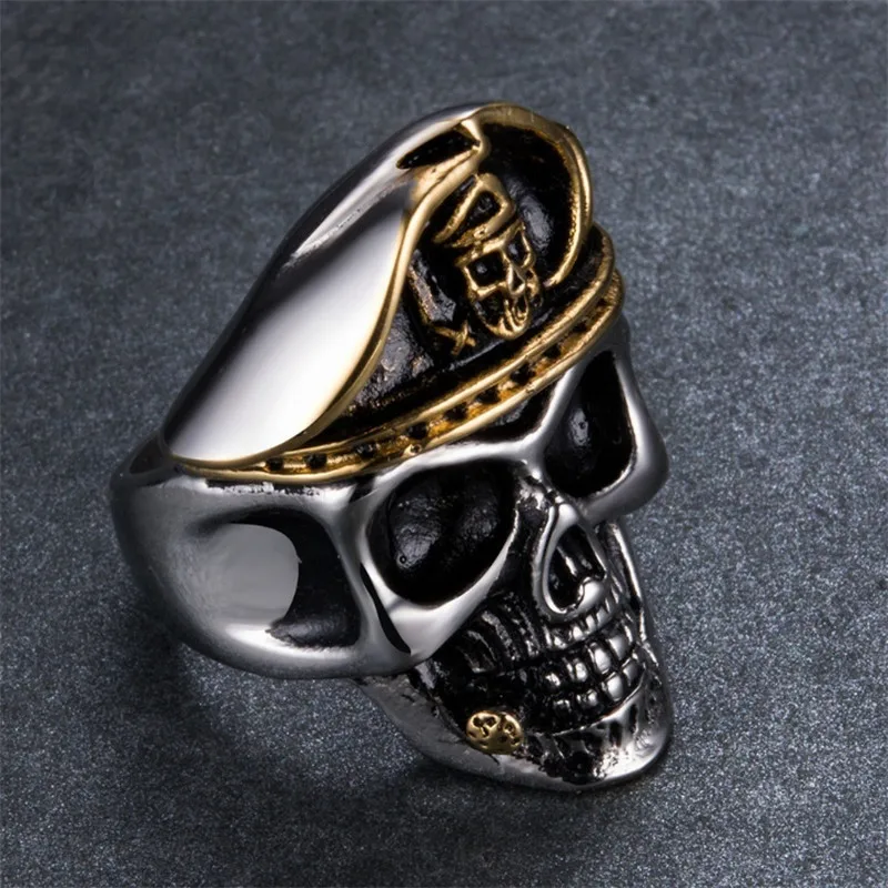 

Men's retro creative punk hip hop rock domineering skull jewelry boy birthday gift popular fashion jewelry wholesale