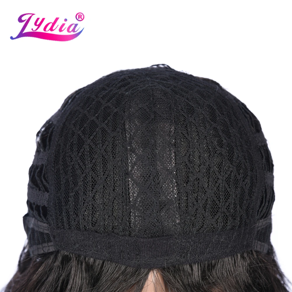 Lydia 60CM Long Wave Synthetic Cosplay Wigs With Natural Hair Line Knekalon Heat Resistant Black All Color Available For Women