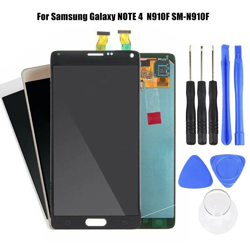 Сменный дигитайзер сенсорного ЖК экрана для Samsung Galaxy Note 4 N910F/SM N910F|Экраны