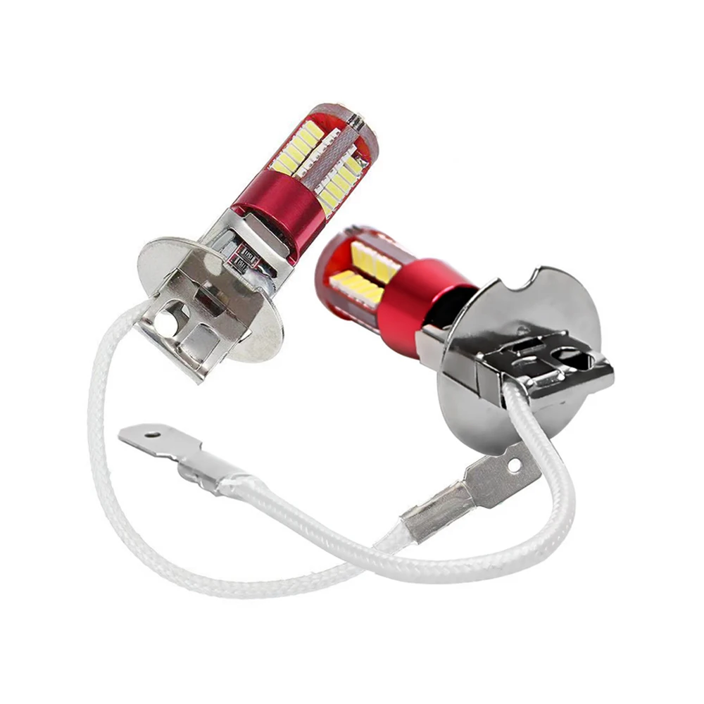 Из 2 предметов H3 57 Led 3014 Smd лампы Противотуманные фары Дневные Фары Фара светильник
