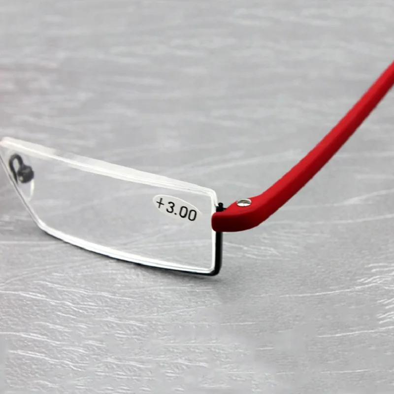 

TR90 womens half frame reading glasses for men readers glasses metal vision magnifying glasses Soft and comfortable to wear male