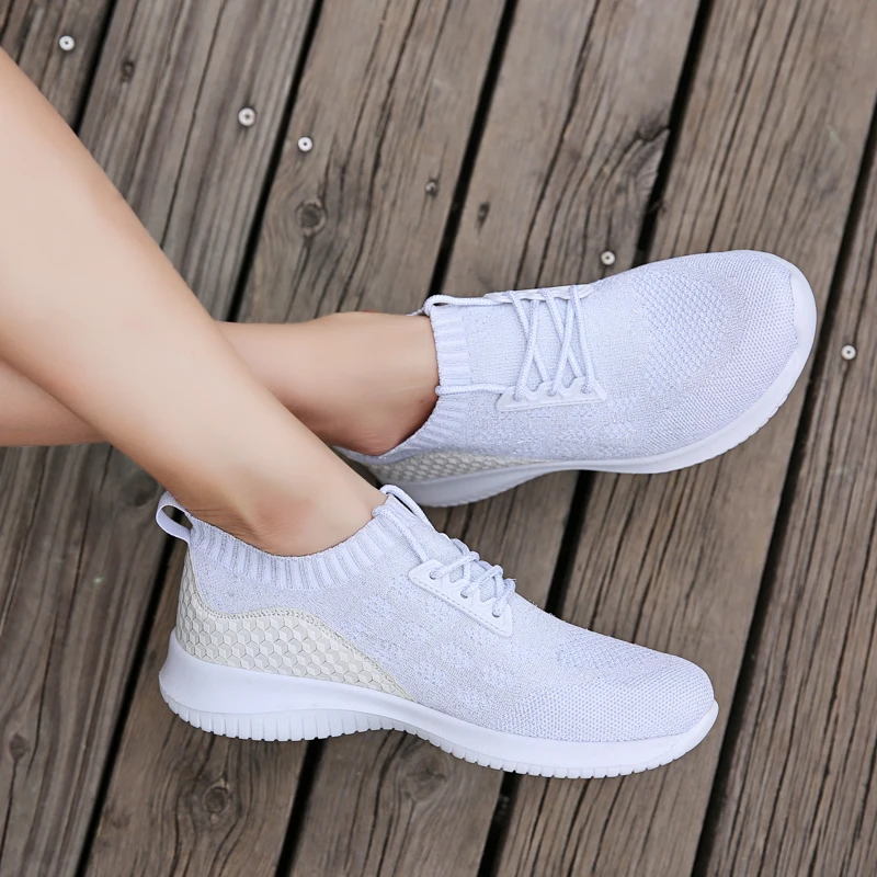 

Women Sneakers 2021 Lady Feminine Breathable Mesh Casual Shoes Feminine Shoe Zapatillas Socks Shoes Sneakers Women
