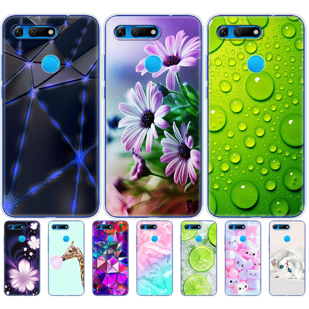 Чехол для Huawei Honor View 20 V20 чехол из ТПУ мягкий силиконовый с милым животным узором