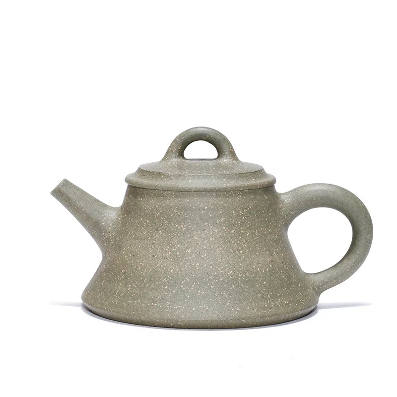 

Waist Line Stone Drum Yixing Dark-red Enameled Pottery Teapot Grey Lime Section Mud Famous Jin Yun Chi Manual Teapot Travel Tea