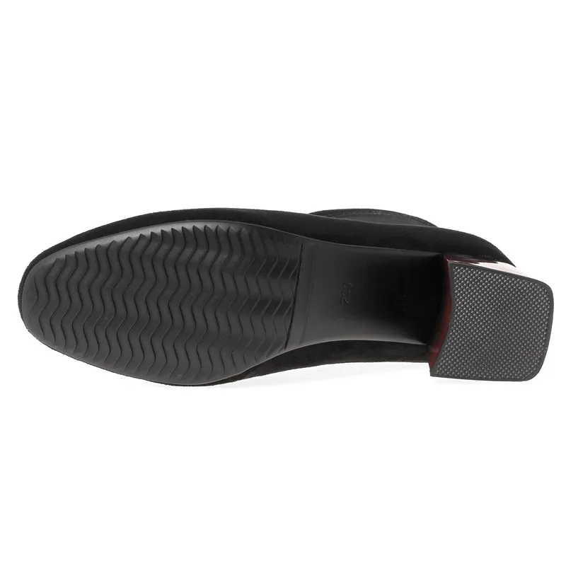 Новая женская обувь ботильоны на высоком каблуке без застежки зимние эластичные