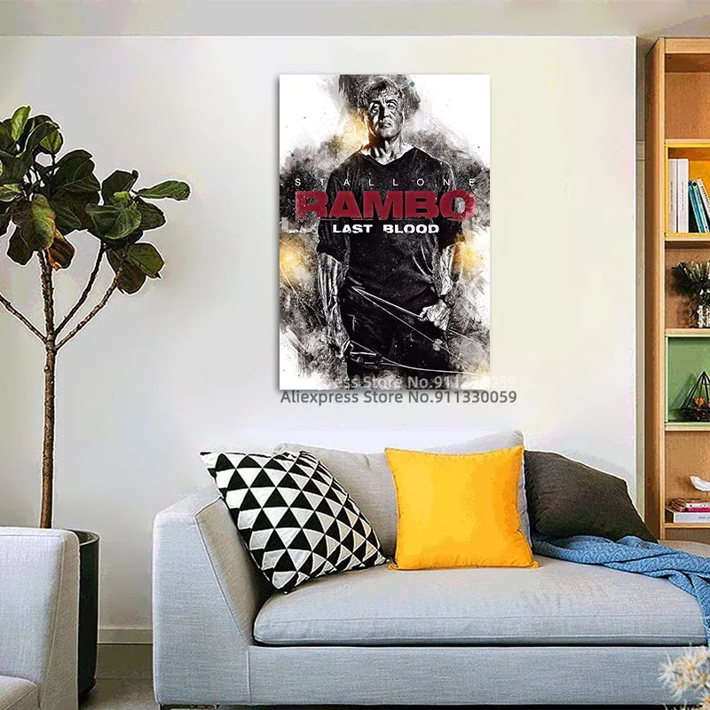 Фильмы Rambo постер классический фильм ретро Фотообои | Дом и сад