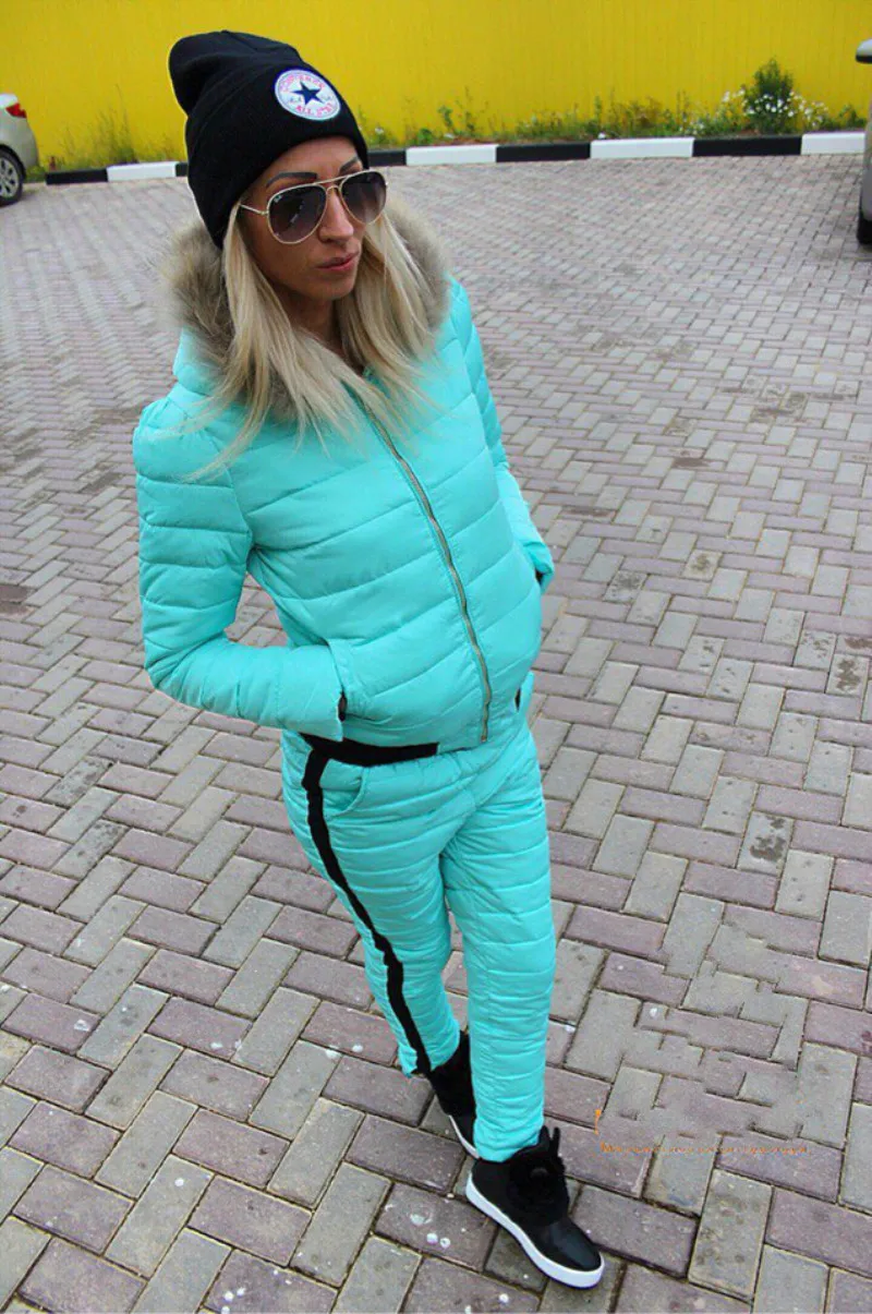 Комплект: укороченный топ и юбка на молнии новинка 2019 зимний костюм с густым